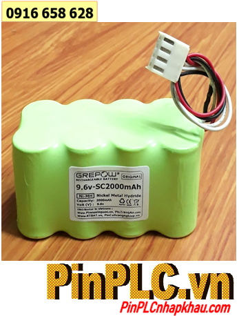 Pin sạc 9.6v-SC2000mAh; Pin sạc công nghiệp NiMh-NiCd 9.6v-SC2000mAh; Pin sạc khối 9.6v-SC2000mAh